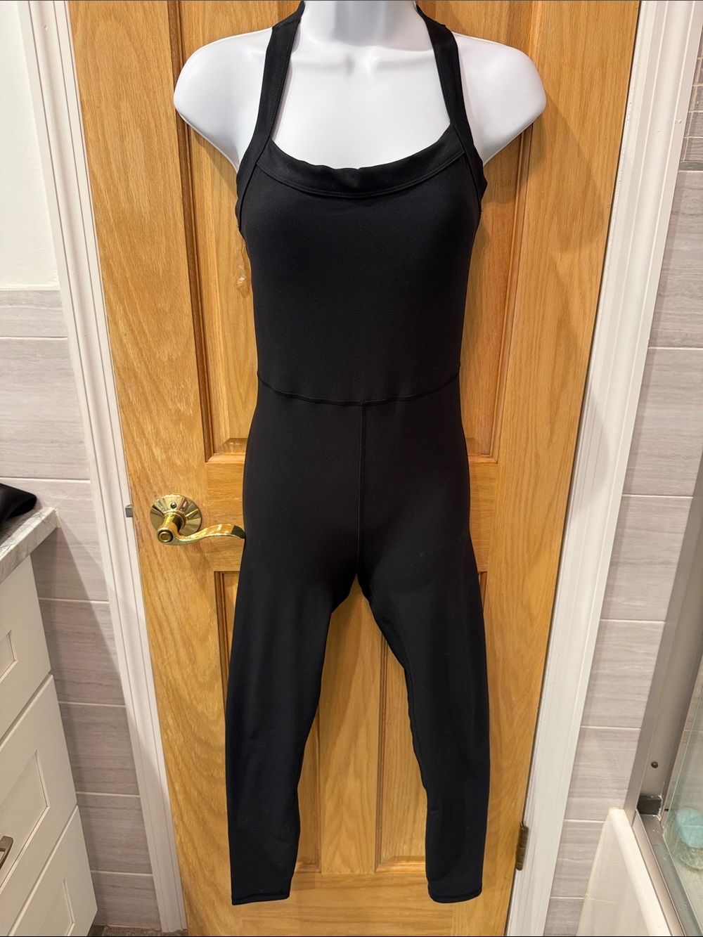 Black Halter-Style Women's Jumpsuit
